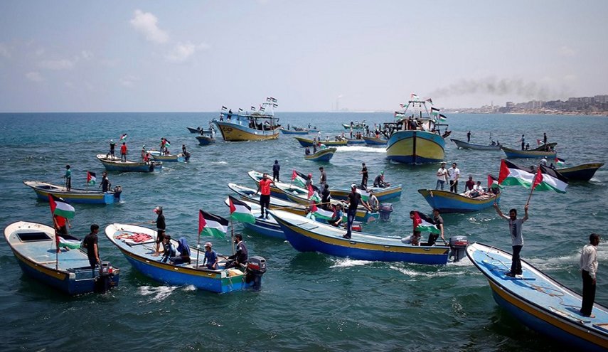شهادت مجروح تظاهرات دریایی در سواحل غزه