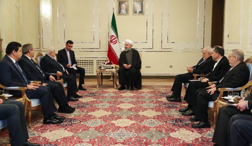 روحاني: امن واستقرار سوريا من اهم اهدافنا الاقليمية 