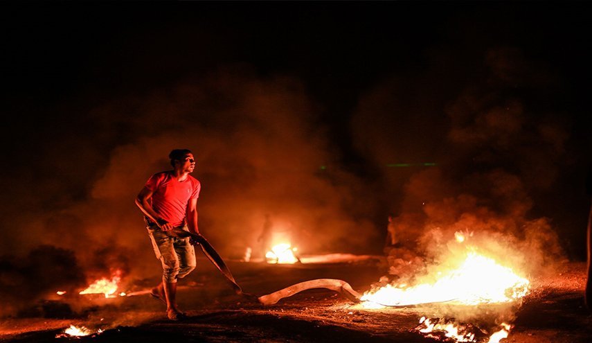 پاتک های شبانه غزه به رژیم صهیونیستی  