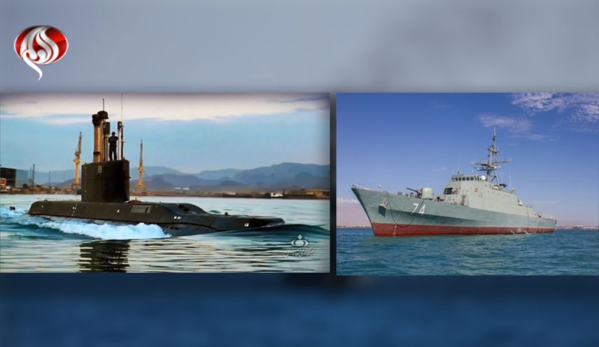 اولین حضور زیردریایی فاتح و ناوشکن سهند در رزمایش «ولایت۹۷»
