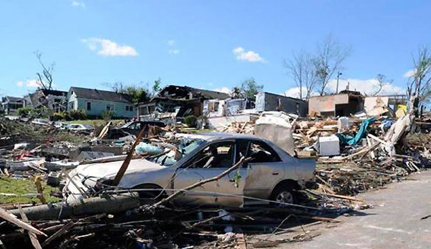 شمار قربانیان توفان در ایالت آلاباما آمریکا دست‌کم به ۲۲ نفر رسید