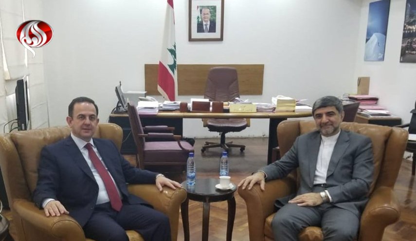 سفير ايران لدى بيروت يلتقي وزير سياحة لبنان