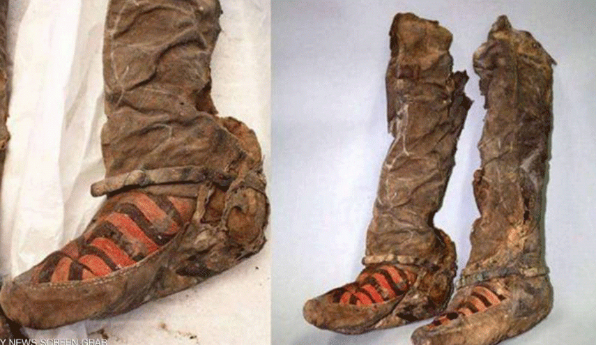 مومياء قديمة عمرها 1500 عام وحذائها تشبه حذاء أديداس