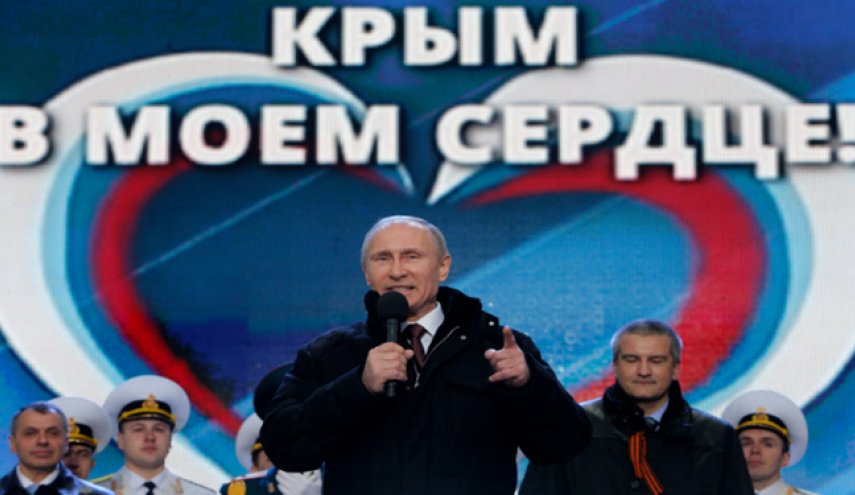 سفر پوتین به کریمه در سالروز پیوستن به روسیه