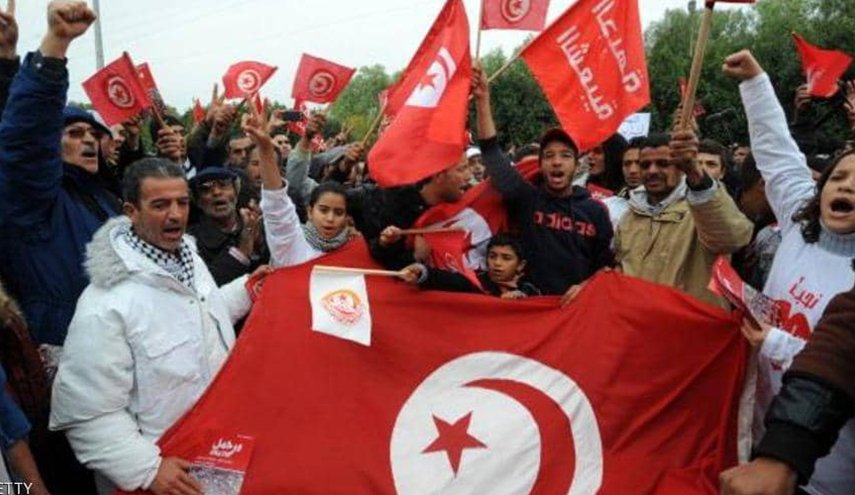 احتجاجات في الإذاعة والتلفزيون في تونس