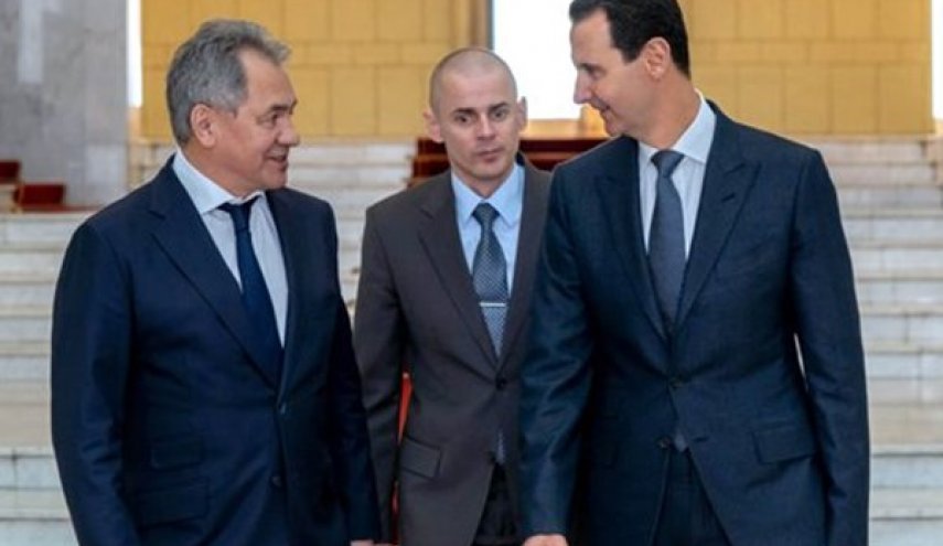 دیدار وزیر دفاع روسیه با بشار اسد در دمشق/ تحویل نامه پوتین به رئیس جمهور سوریه