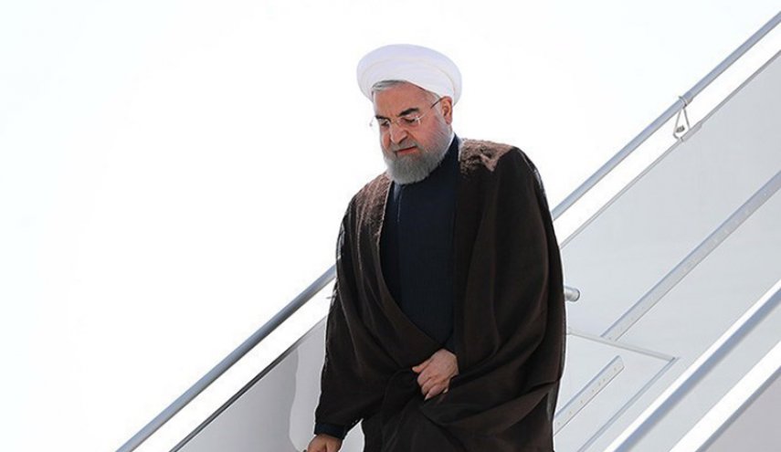 الرئيس روحاني يصل الى محافظة كلستان