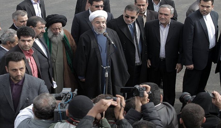 الرئيس روحاني يصل خوزستان لتفقد المناطق المتضررة