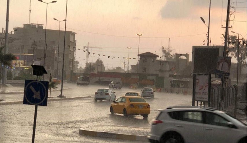 امطار ليلية في العراق وانخفاض درجات الحرارة ابتداء من ليل اليوم السبت