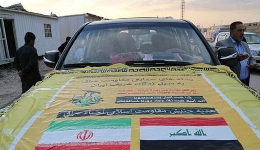 قافلة مساعدات حركة النجباء العراقية تدخل الى ايران