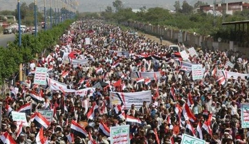 اولین سالروز شهادت «صالح الصماد»؛ تظاهرات گسترده در صعده