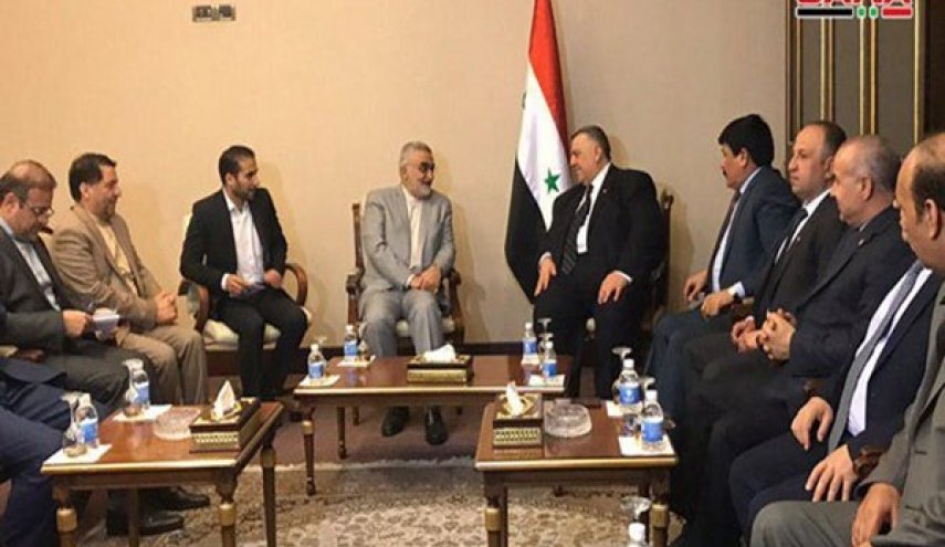 بروجردي يبحث مع رئيس البرلمان السوري تعزيز العلاقات الثنائية