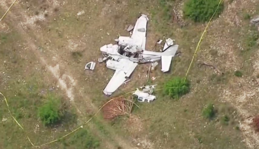 سقوط هواپیما در تگزاس و کشته شدن 6 آمریکایی