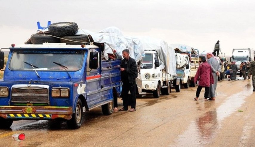 خروج حدود دو هزار آواره سوری از اردوگاه «الرکبان»
