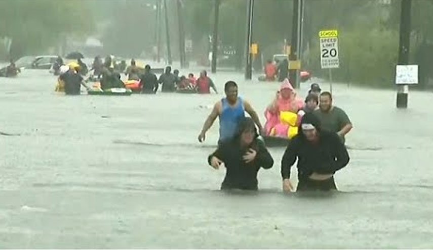 طوفان تگزاس و لوئیزیانا را در نوردید /خسارت سالیانه 54 میلیارد دلاری آمریکا از سیل و طوفان 