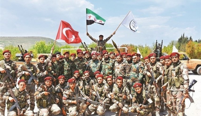 رزمایش نظامیان ترکیه و معارضین در عفرین