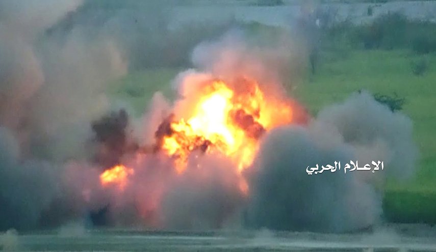 اليمن .. صاروخ زلزال1 يحرق جبل النار ويهشم المرتزقة