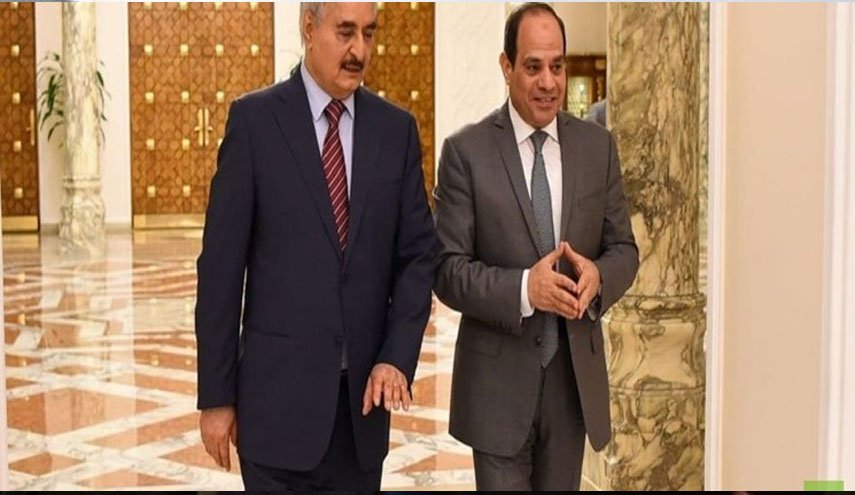 دیدار ژنرال حفتر با رئیس جمهور مصر