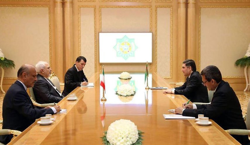ظریف با رییس جمهوری ترکمنستان دیدار کرد