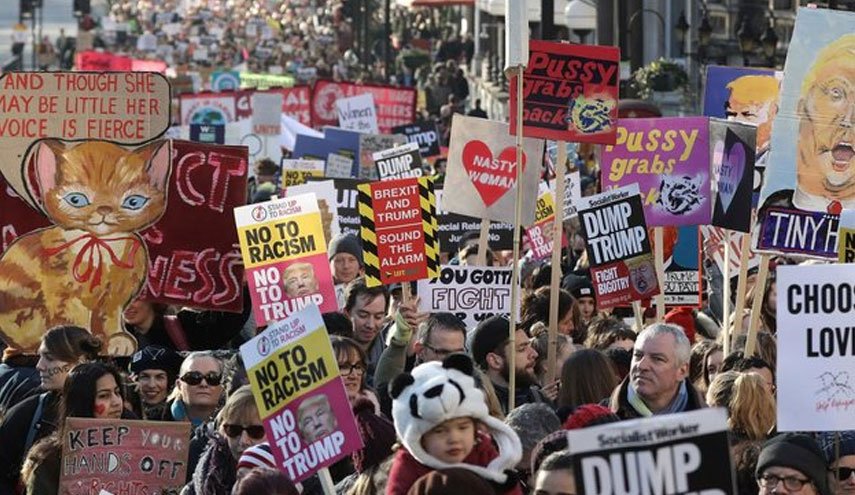 آمادگی مخالفان ترامپ برای برگزاری تظاهرات اعتراضی در لندن