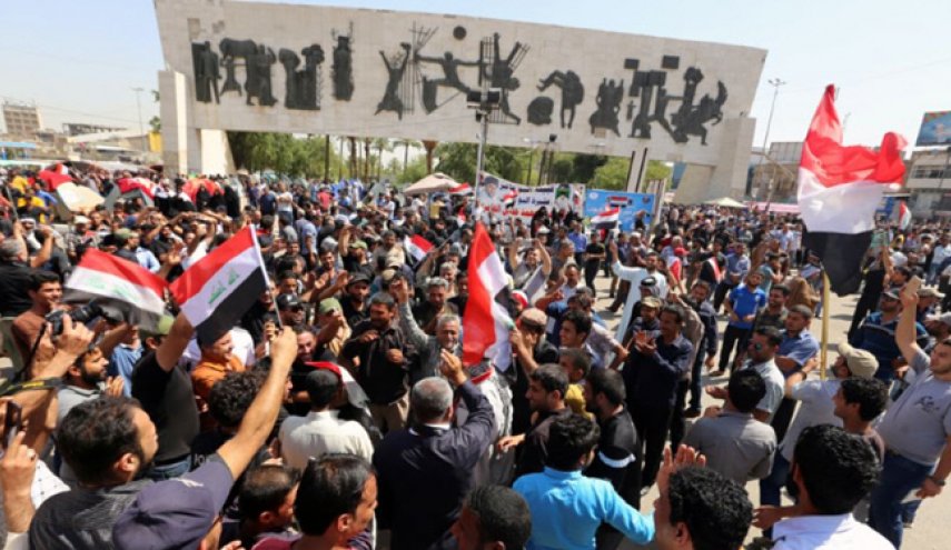 إنتهاء تظاهرة التيار الصدري في ساحة التحرير

