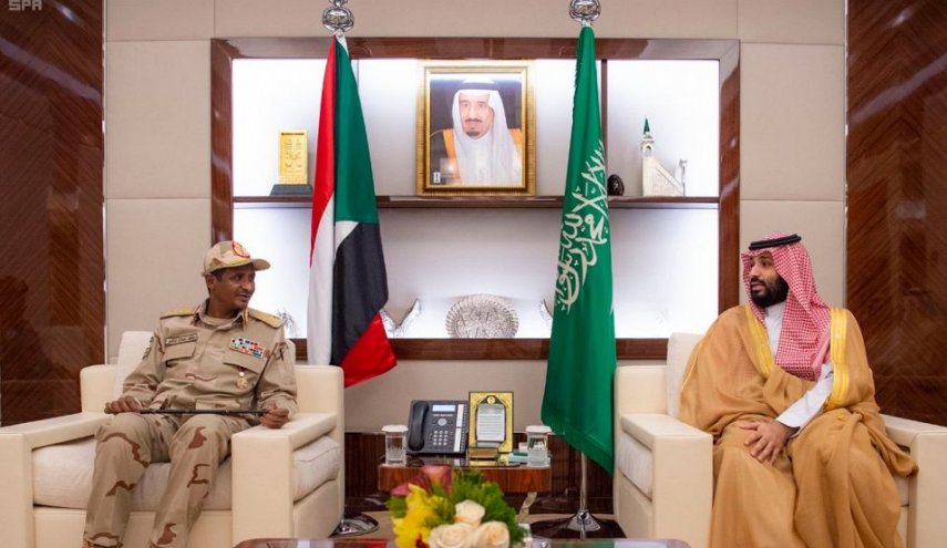 معاون رئیس شورای نظامی انتقالی سودان با محمد بن سلمان دیدار کرد