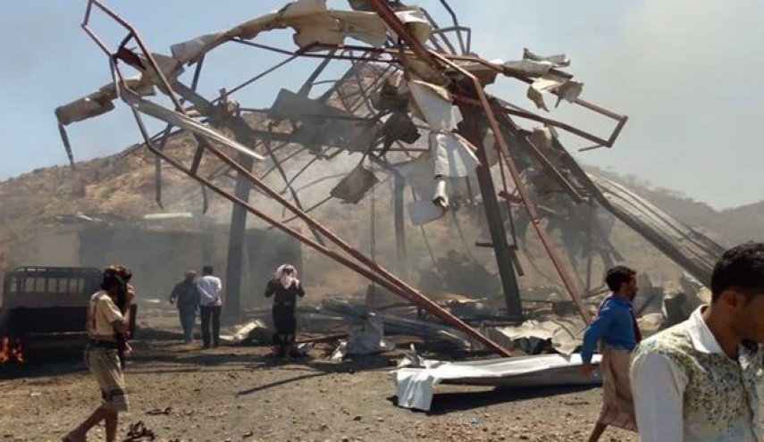 حمله ائتلاف سعودی به تعز یمن 12 کشته برجای گذاشت
