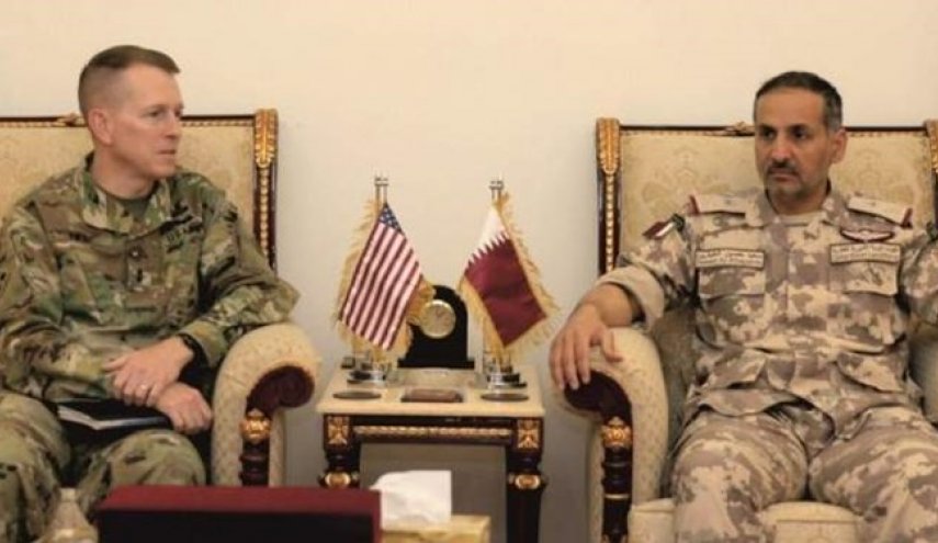 دیدار مقامات نظامی قطر و آمریکا