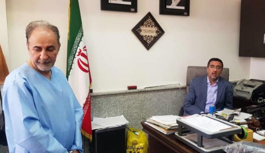 حضور نجفی در دفتر سرپرست دادسرای جنایی تهران
