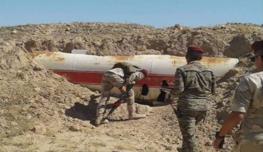 شاهد:العثور على مستودعات للوقود تابعة لداعش في الانبار