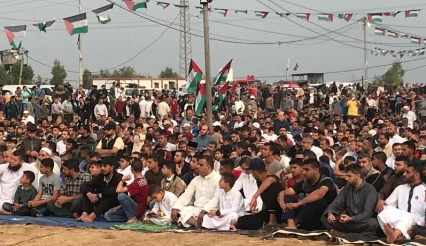نماز عید فطر در غزه برگزار شد