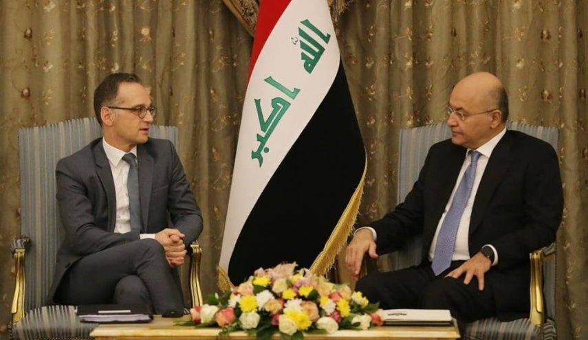 دیدار وزیر خارجه آلمان با رئیس جمهور عراق