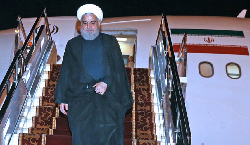 الرئيس روحاني يصل العاصمة الطاجيكية دوشنبة