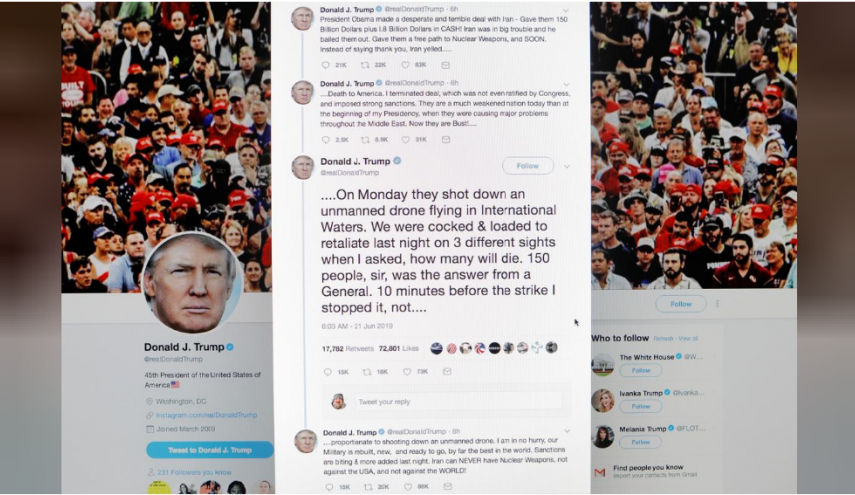 واکنش‌های گسترده به اشکالات املایی ترامپ در توییت‌های مرتبط با حمله به ایران