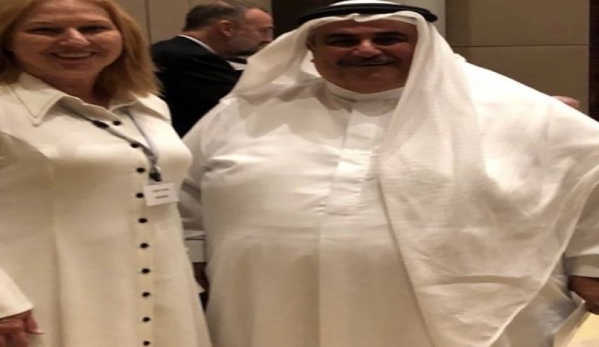 دیدار وزیر خارجه بحرین با وزیر خارجه سابق رژیم صهیونیستی