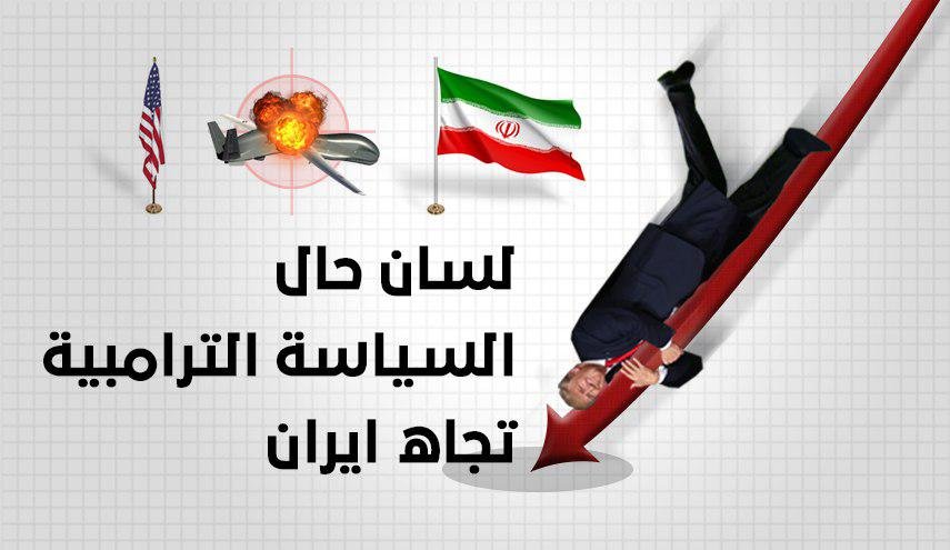 شاهد لسان حال السياسة الترامبية تجاه ايران خلال عام