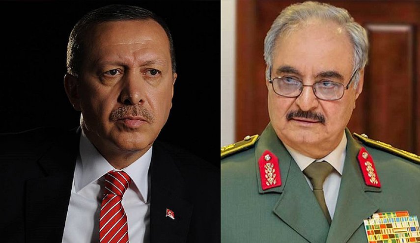 إردوغان يحض حفتر على انهاء هجومه في ليبيا