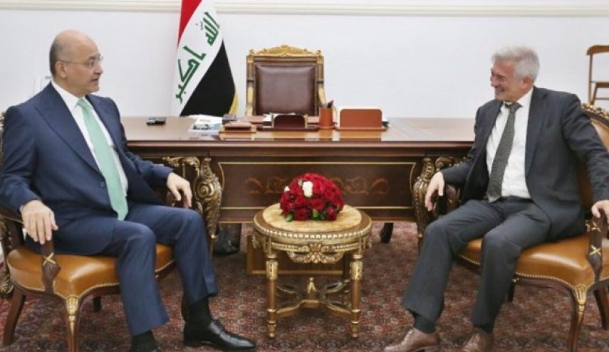 «برهم صالح» با سفیر اتحادیه اروپا در بغداد دیدار کرد