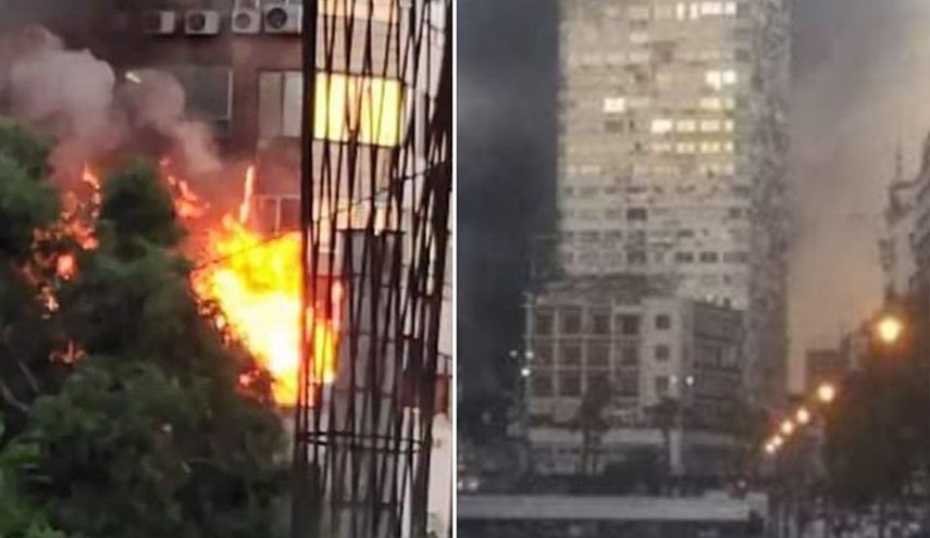 مالاتعرفه عن حريق برج دمشق و حجم الخسائر