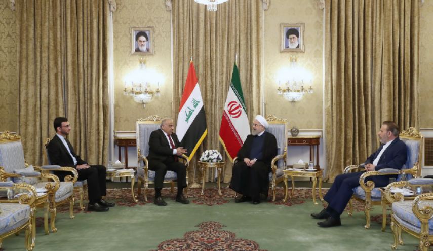 الرئيس روحاني يستقبل رئيس الوزراء العراقي(صور)