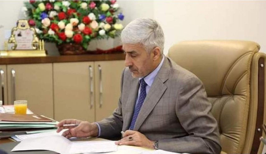 وزير الرياضة العراقي يصل الی طهران