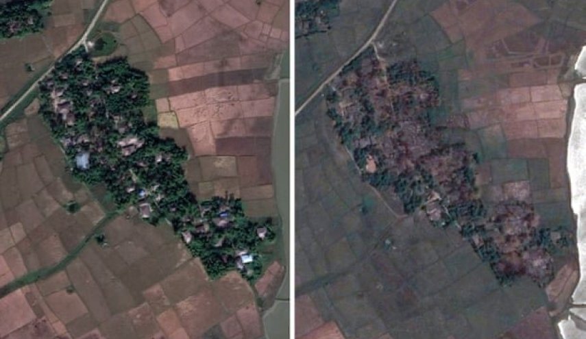 تصاویر ماهواره‌ای وخامت بحران روهینجاهای میانمار را افشا کرد
