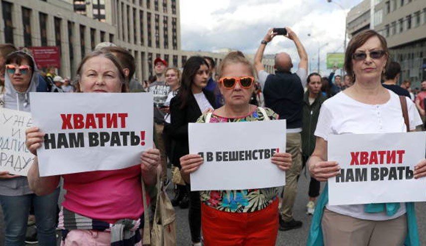 اعتراض های انتخاباتی پایتخت روسیه وارد سومین هفته شد
