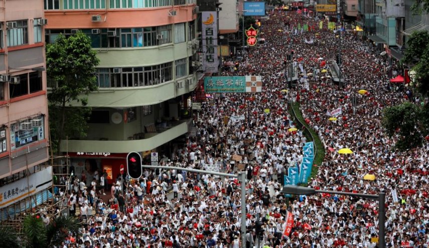 استمرار الاحتجاجات في هونغ كونغ
