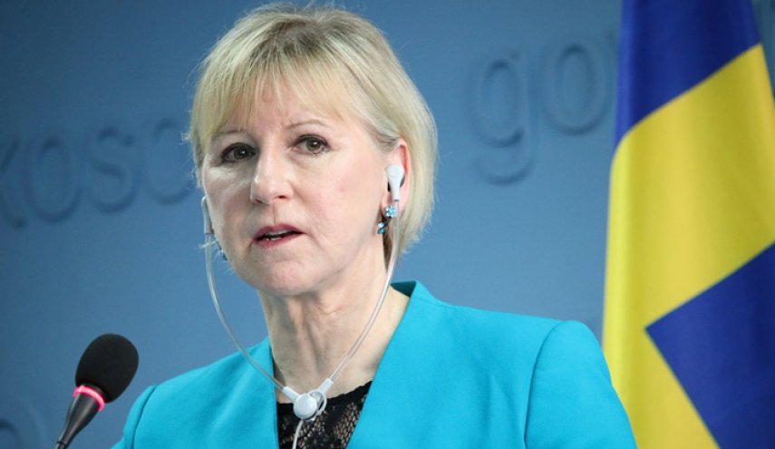 وزيرة الخارجية السويدية تعلق على موضوع الناقلة المحتجزة لدى إيران
