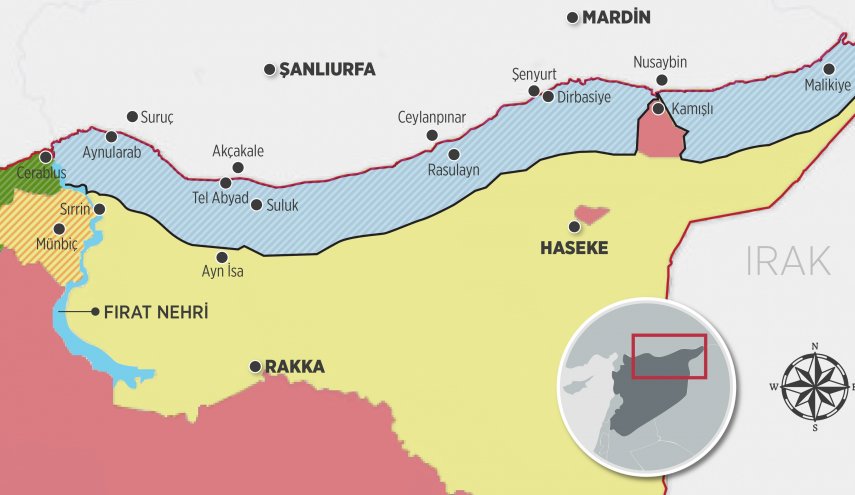 نخستین اقدام عملی ترکیه برای ایجاد منطقه امن در شمال سوریه