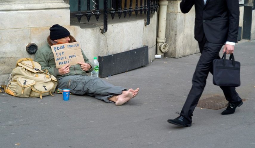 الفقر ينتشر في فرنسا بشكل مقلق
