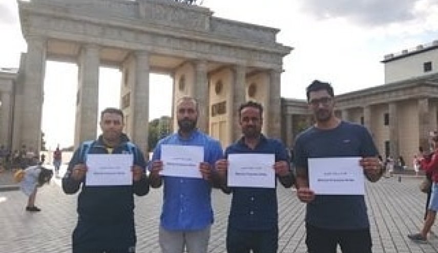 وقفة تضامنية مع معتقلي البحرين المضربين عن الطعام في برلين