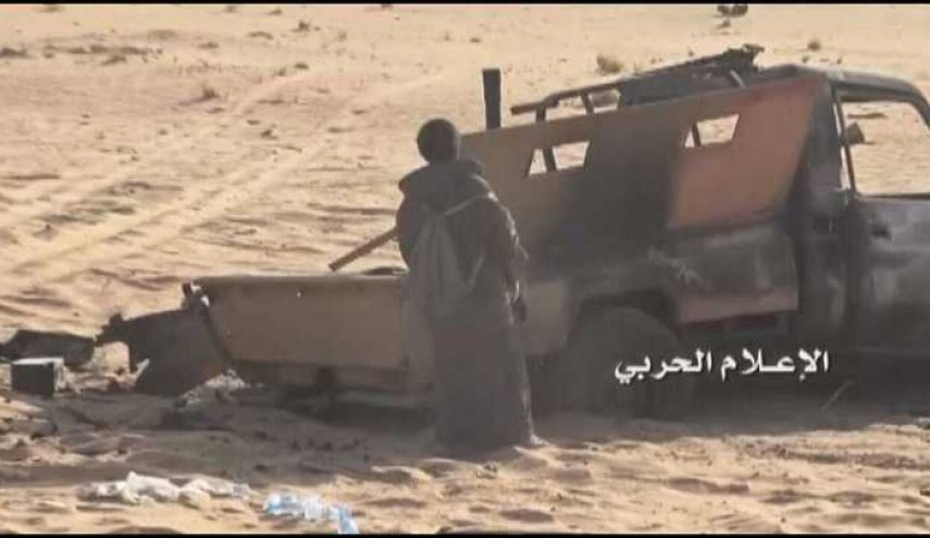 القوات اليمنية تدمر آلية لمرتزقة العدوان في الجوف