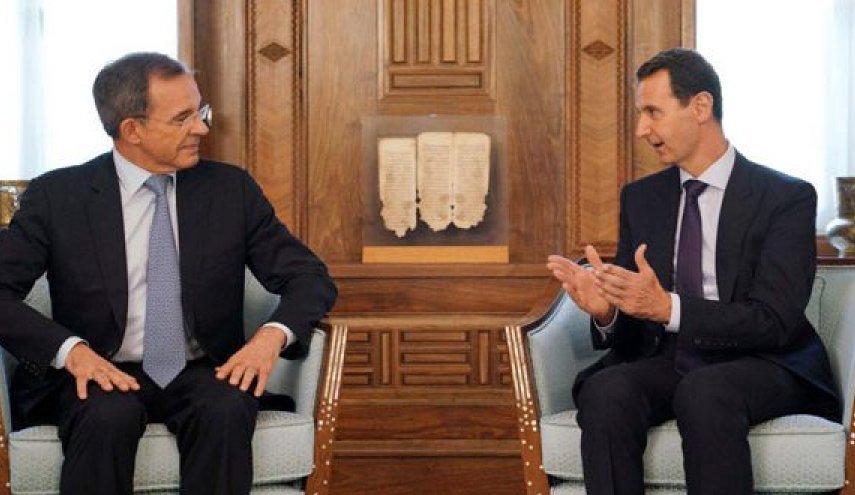 دیدار بشار اسد با یک هیئت فرانسوی